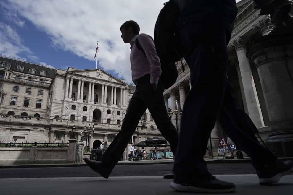Official figures are set to reveal a slowdown in inflation last month, amid pressure on the bank of England to grapple the rising cost of living (Jordan Pettitt/PA)