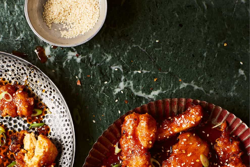 Crispy Korean-style ‘chicken’ wings from BOSH! Meat (Lizzie Mayson/PA)