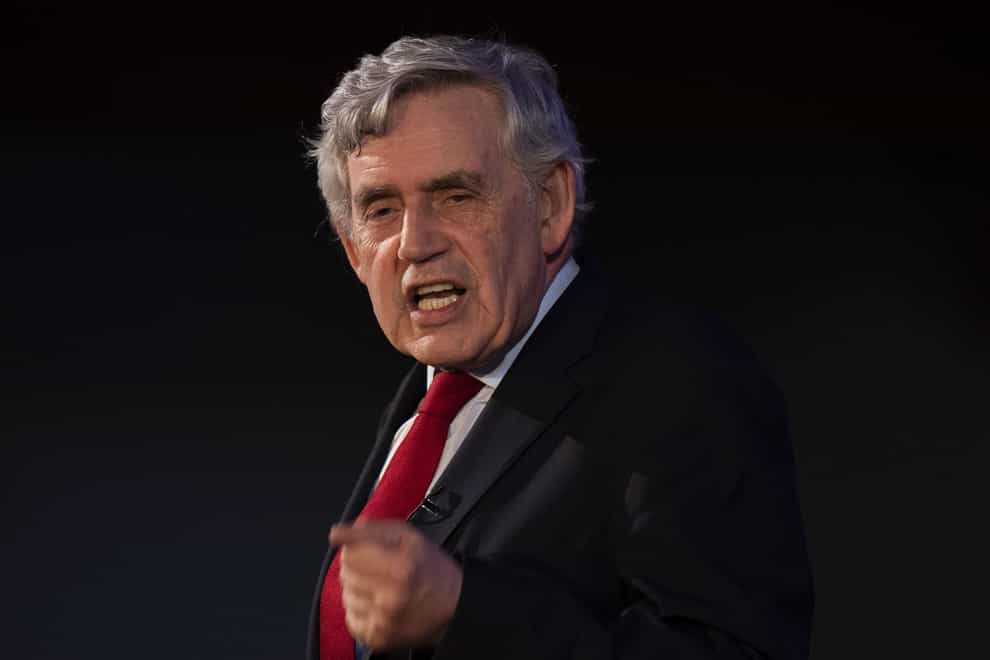 Former prime minister Gordon Brown is the UN special envoy for global education (Jane Barlow/PA)