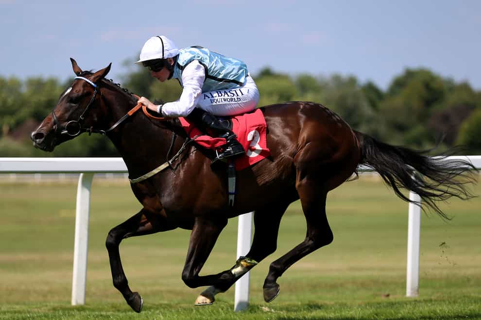 Kylian ridden by Ryan Moore wins The Dragon Stakes during ladies day of the Coral Summer Festival at Sandown Park Racecourse, Esher (Nigel French/PA)