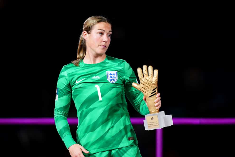 Replicas of Mary Earps’ England goalkeeper kit are to be made available for sale in limited quantities by manufacturer Nike (Zac Goodwin/PA)