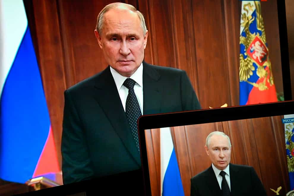 Russian President Vladimir Putin has expressed his condolences to the families of those in the crash (Pavel Bednyakov, Sputnik, Kremlin Pool Photo via AP, File)