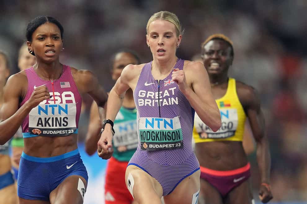 Great Britain’s Keely Hodgkinson breezed into the 800m final (Martin Rickett/PA)