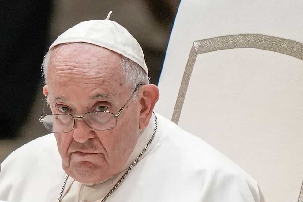 The Vatican has sought to calm the uproar that erupted after Pope Francis praised Russia’s imperialist past during a video conference with Russian Catholics youths (Andrew Medichini/AP)