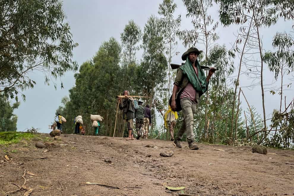 The United Nations human rights office said at least 183 people have been killed in clashes in Ethiopia’s Amhara region since July as Amhara fighters resist efforts by the federal government to disband them (AP)