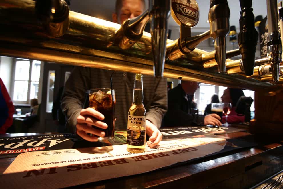Pub bosses said staff shortages held back sales over the Bank Holiday weekend (Yui Mok/PA)