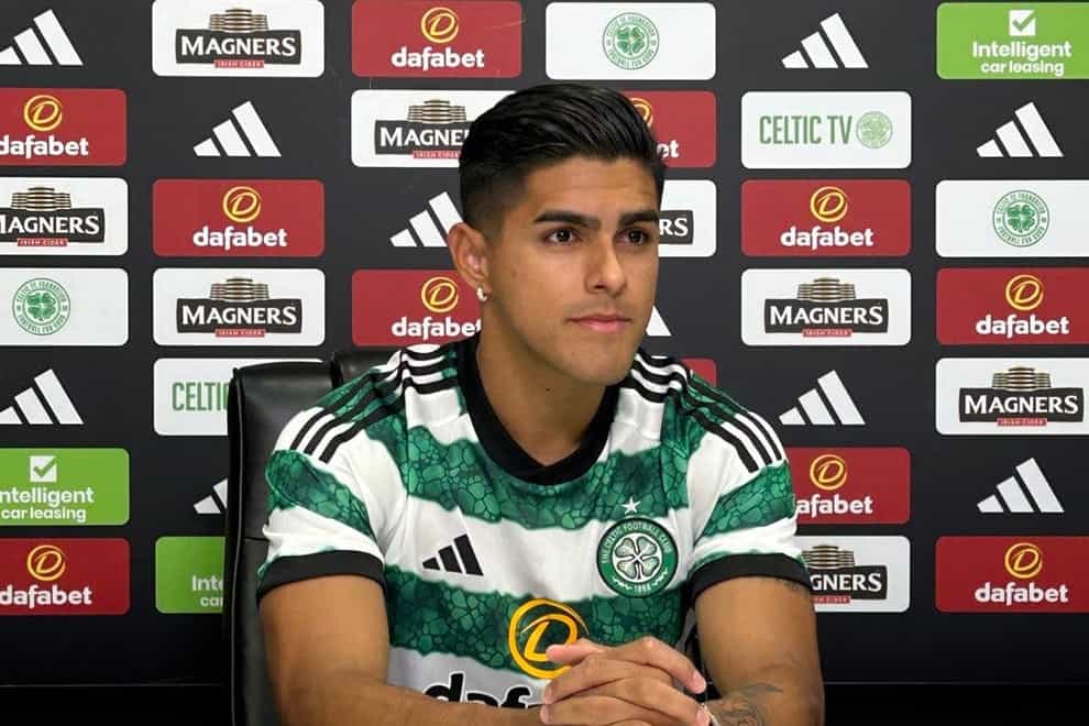 Luis Palma is happy to be at Celtic (Ronnie Esplin/PA)