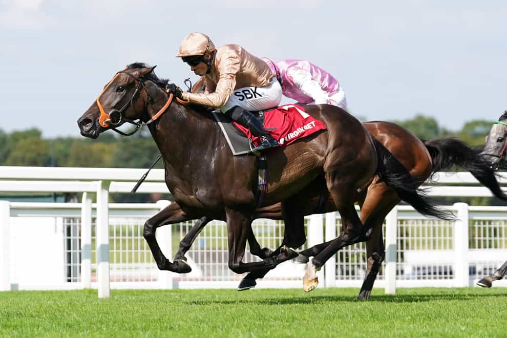 Heredia ridden by Sean Levey wins the Virgin Bet Atalanta Stakes during the Virgin Bet Summer Celebration day at Sandown Park Racecourse, Esher. Picture date: Saturday September 2, 2023.