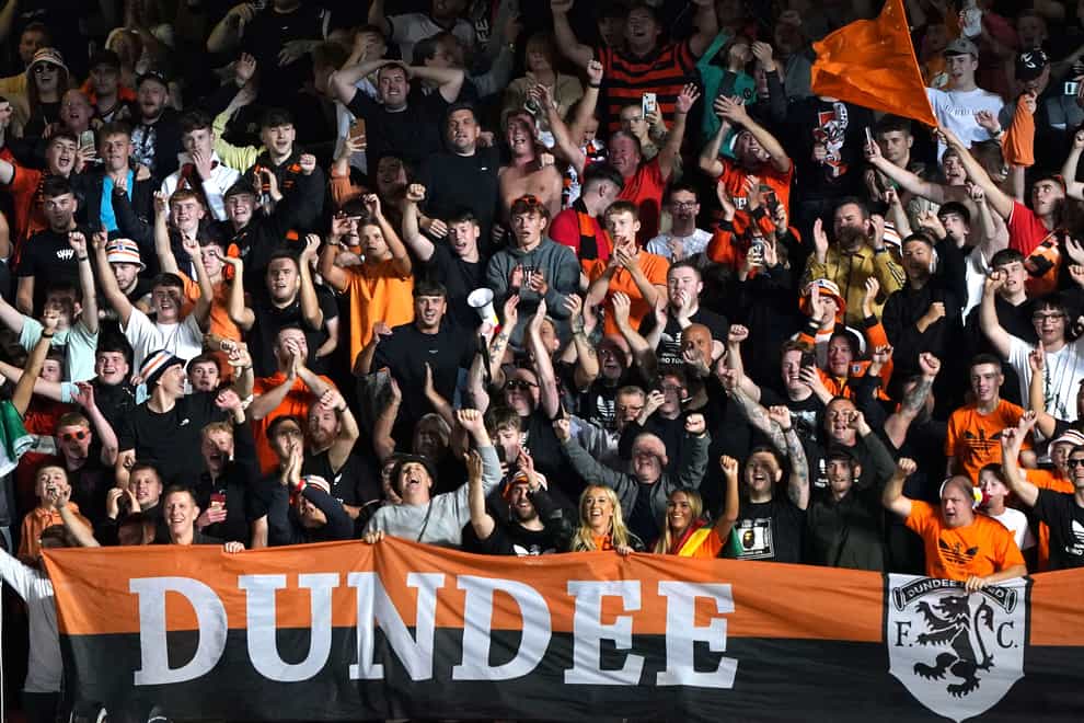 Dundee United ran out 1-0 winners over Airdrie (Andrew Milligan/PA)