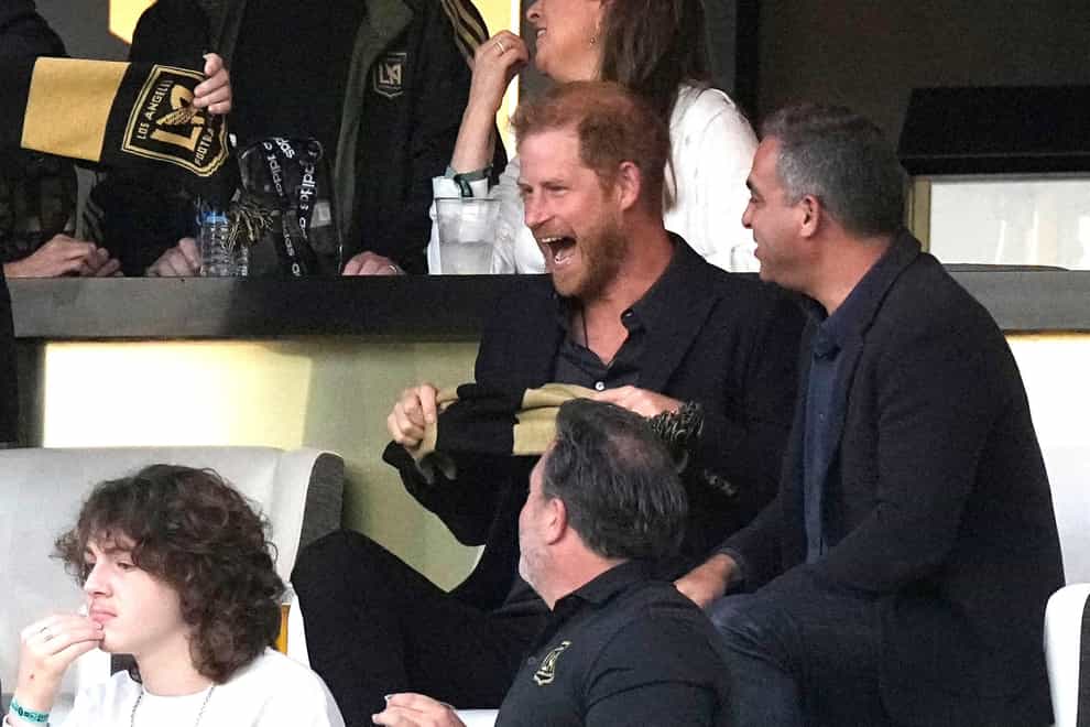 The Duke of Sussex watched on as Inter Miami best LAFC (Mark J Terrill/AP)