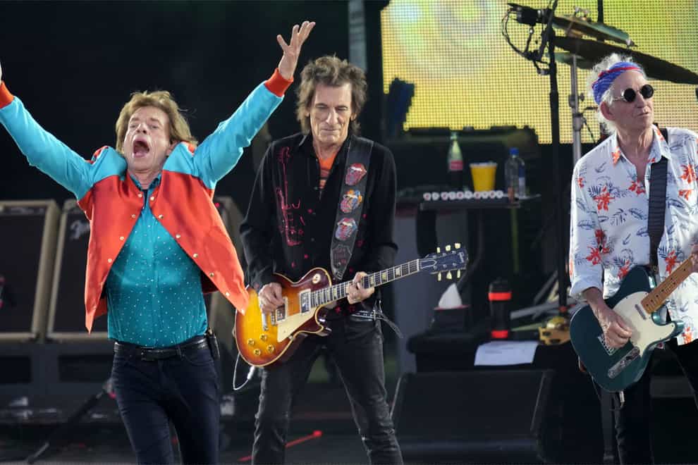 Mick Jagger, Ronnie Wood and Keith Richards will be interviewed by Jimmy Fallon (Michael Sohn/AP)