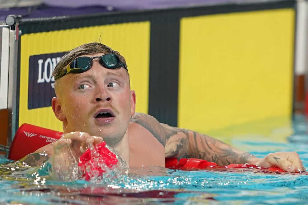Adam Peaty suffered a facial injury in a scuffle with a team-mate last week (Zac Goodwin/PA)