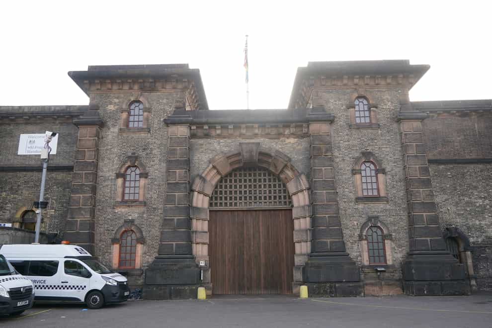 HMP Wandsworth in London, which terror suspect Daniel Abed escaped from clinging on to a delivery lorry (Yui Mok/PA)