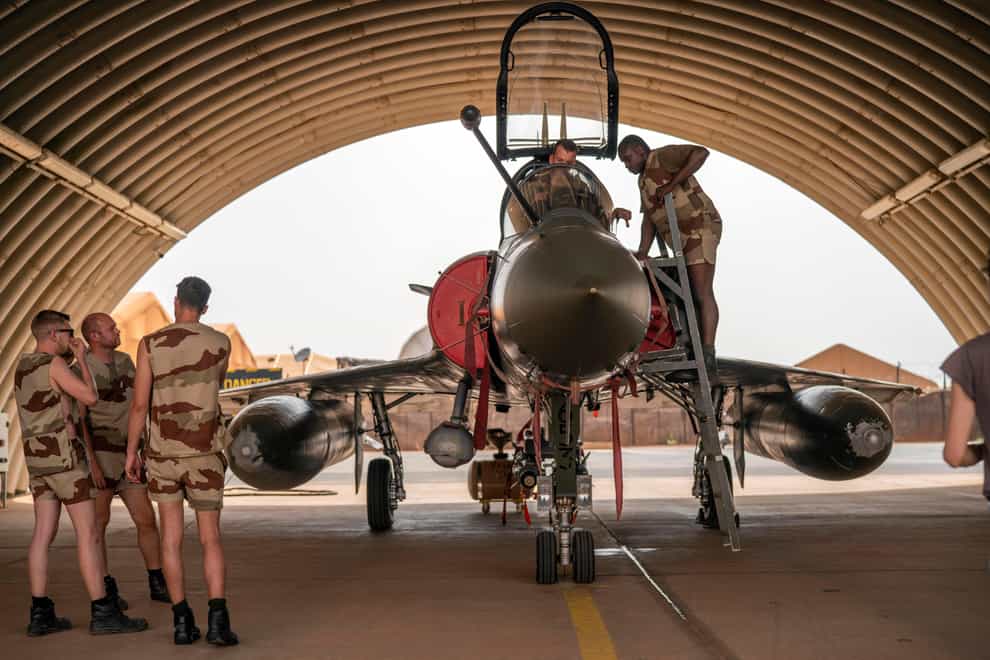 The junta said France had deployed military aircraft in countries like Ivory Coast, Senegal and Benin (Jerome Delay/AP)