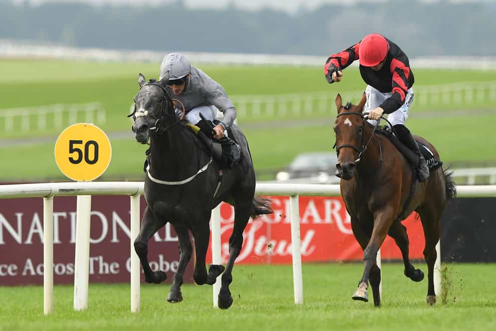 Fallen Angel ridden by Daniel Tudhope (left) wins the Moyglare Stud Stakes at Curragh Racecourse, County Kildare. Picture date: Sunday September 10, 2023.