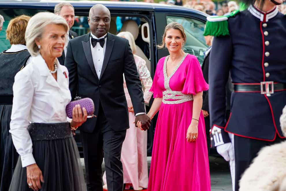 Norway’s Princess Martha Louise and her fiance Durek Verrett in June 2022 (Hakon Mosvold Larsen/NTB via AP)