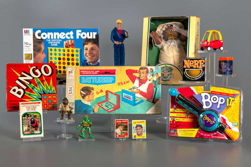 The 12 finalists being considered for induction into the National Toy Hall of Fame (The Strong National Museum of Play via AP)