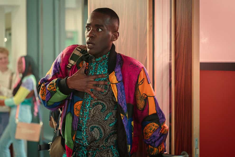 Eric is one of the colourfully dressed characters in Sex Education (Samuel Taylor/Netflix/PA)