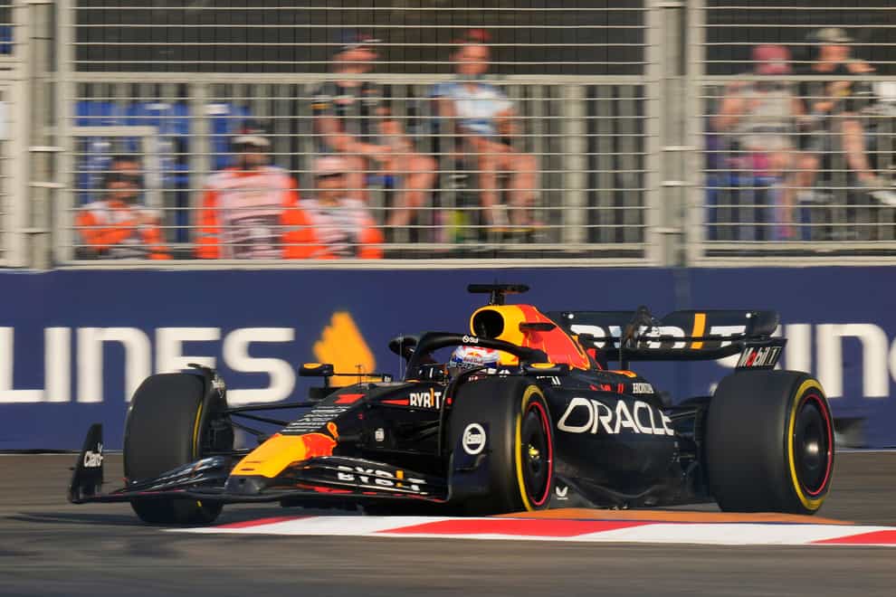 Max Verstappen finished fourth in final practice (Vincent Thian/AP)
