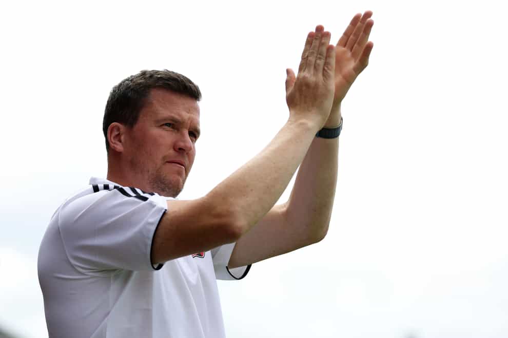 Gary Caldwell praised Exeter for maintaining the pressure (Steven Paston/PA)