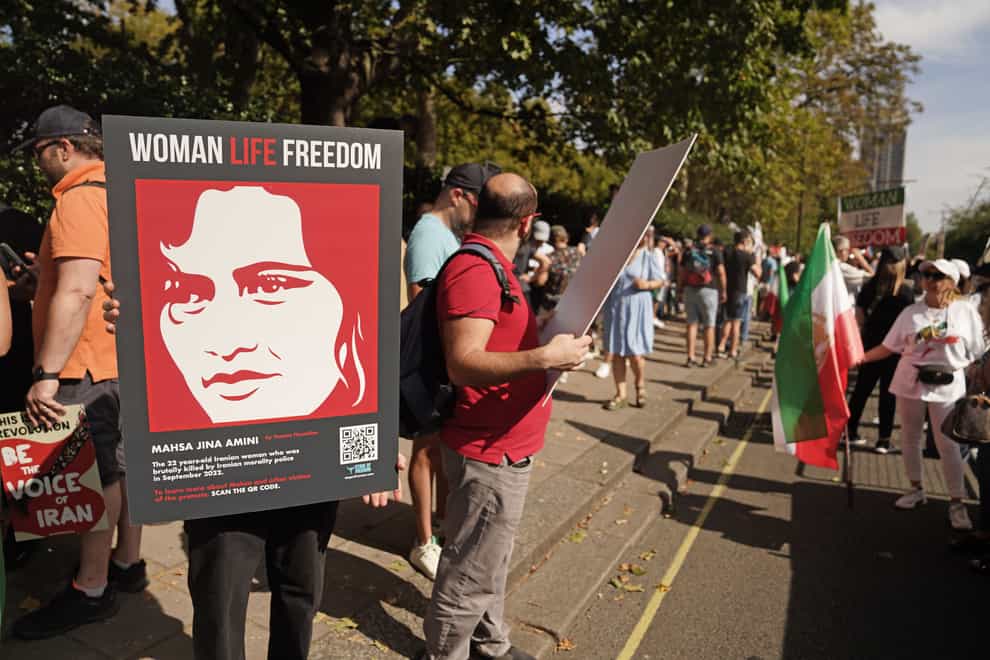 Mahsa Amini’s died in custody in Iran one year ago (James Manning/PA)