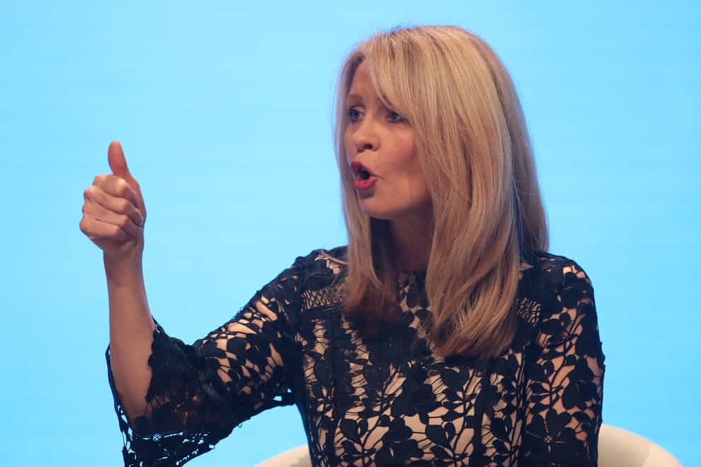 Esther McVey at the Conservative Party Conference (Danny Lawson/PA)