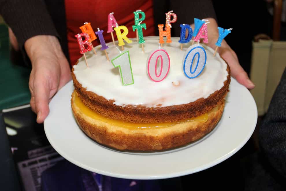 The number of centenarians in England and Wales has reached a record high (Alamy/PA)