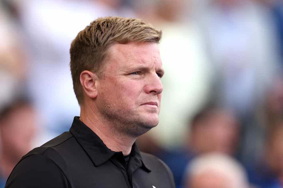 Eddie Howe will manage in the Champions League for the first time on Tuesday (Steven Paston/PA).