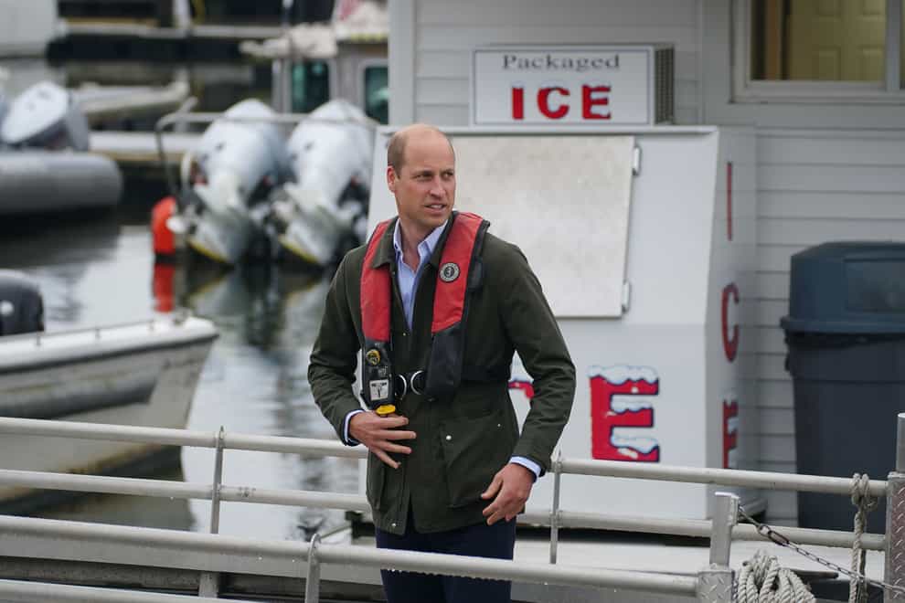 The Prince of Wales during his visit to the Billion Oyster Project at the Liberty Landing Marina during a two-day visit to New York (PA)