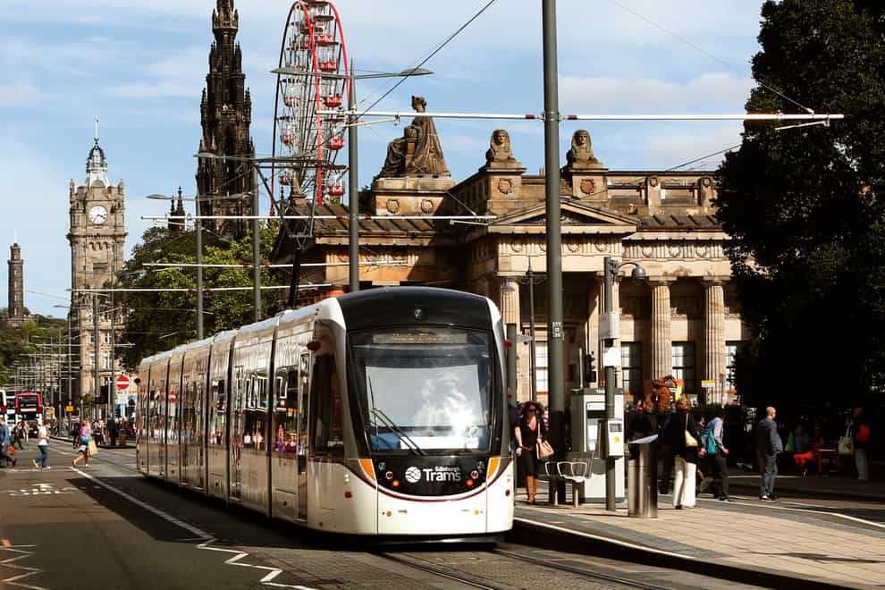 The Edinburgh trams project was delivered three years late and more than double its original budget (Danny Lawson/PA)