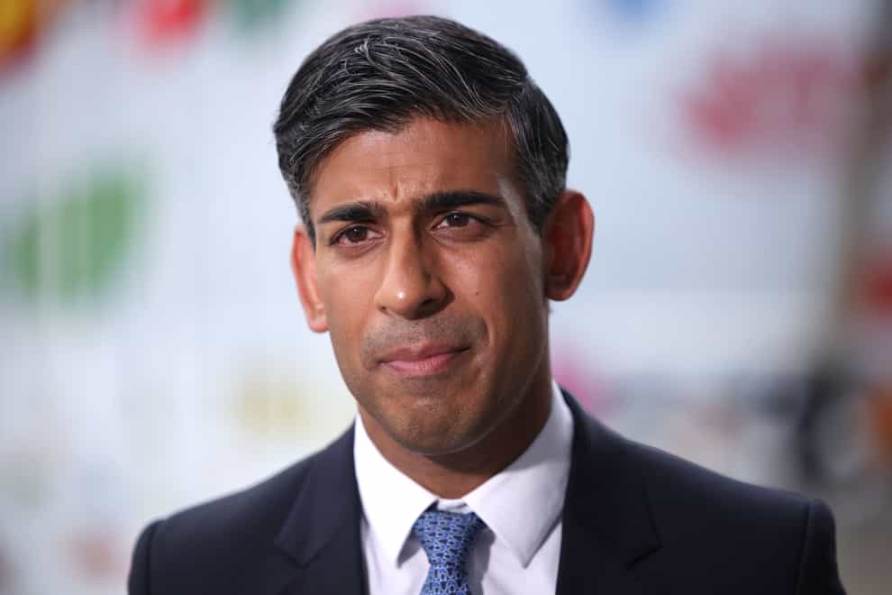 Rishi Sunak has confirmed the UK will host the summit in November (PA)
