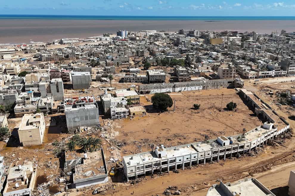 The collapse of two dams in Libya during Storm Daniel has led to a humanitarian disaster in the North African country (Muhammad J Elalwany/AP)