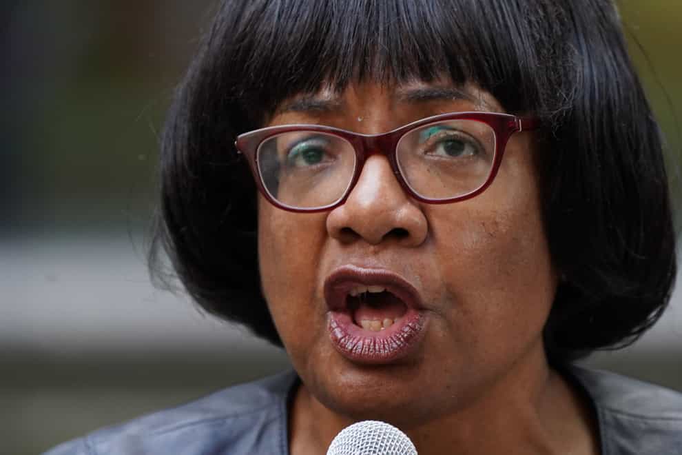 Diane Abbott said she was being smeared by Labour following suggestions she made antisemitic comments (Ian West/PA)