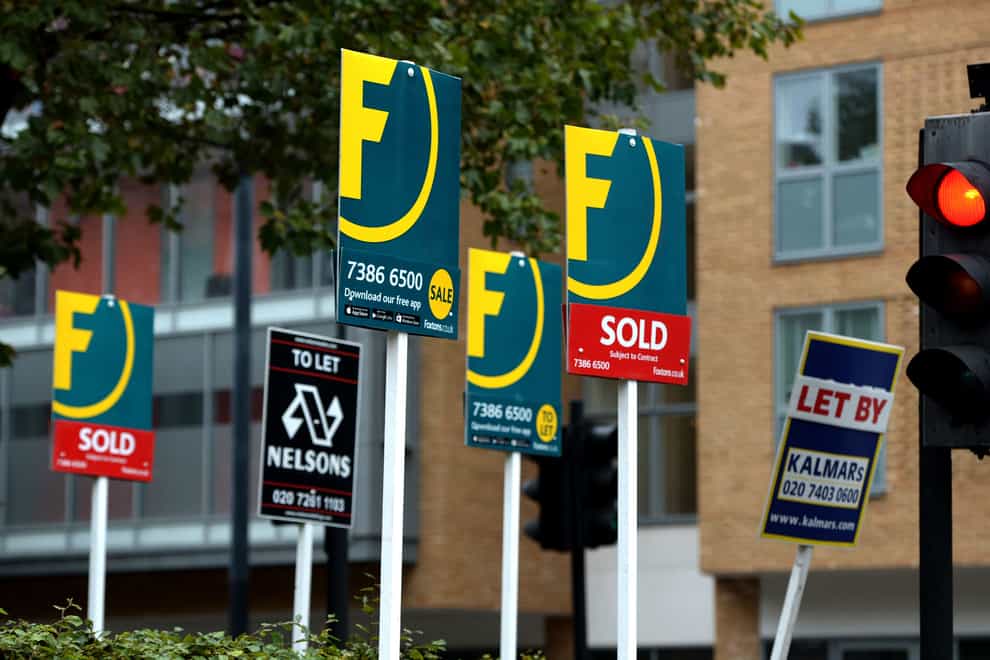 The average UK house price in July 2023 was £290,000 (Anthony Devlin/PA)