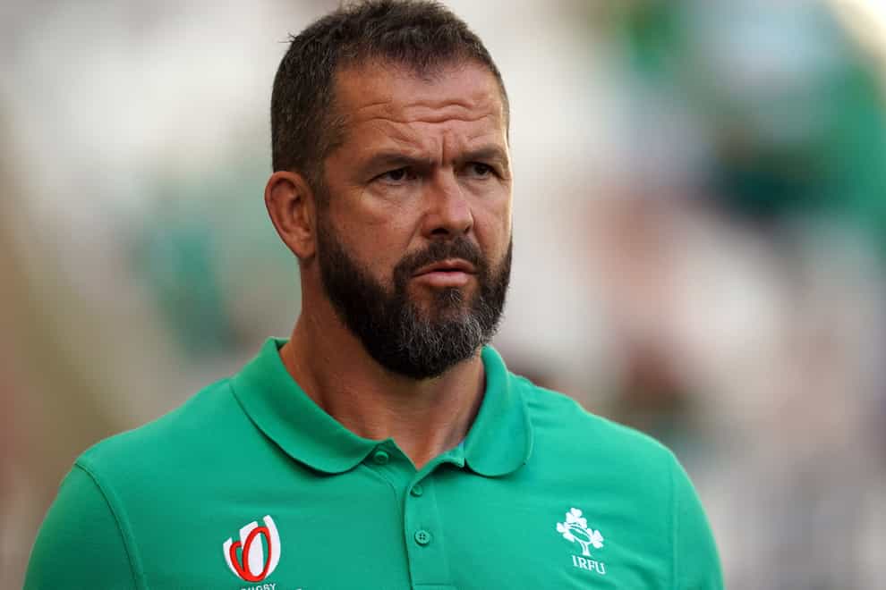 Ireland head coach Andy Farrell is preparing for South Africa (David Davies/PA)