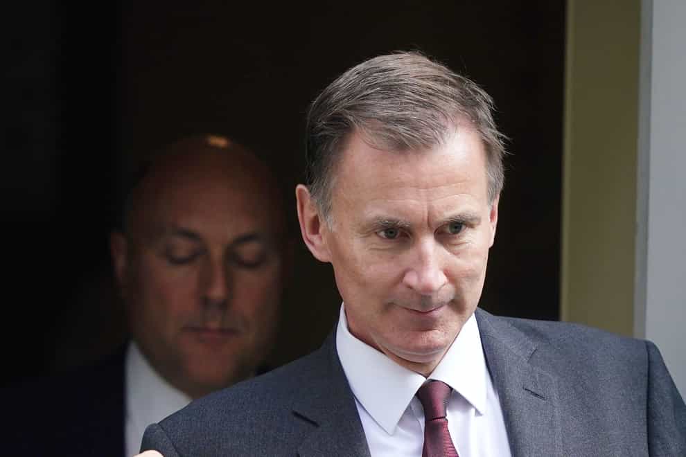 Jeremy Hunt warned of tough decisions ahead (Aaron Chown/PA)