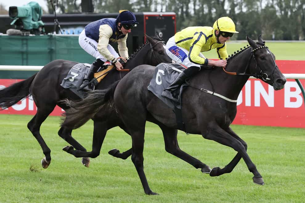 Beautiful Diamond and jockey Clifford Lee (right) coming home to win the The British EBF Stallions Harry Rosebery Stakes during day two of the Virgin Bet Ayr Gold Cup (Steve Welsh/PA)