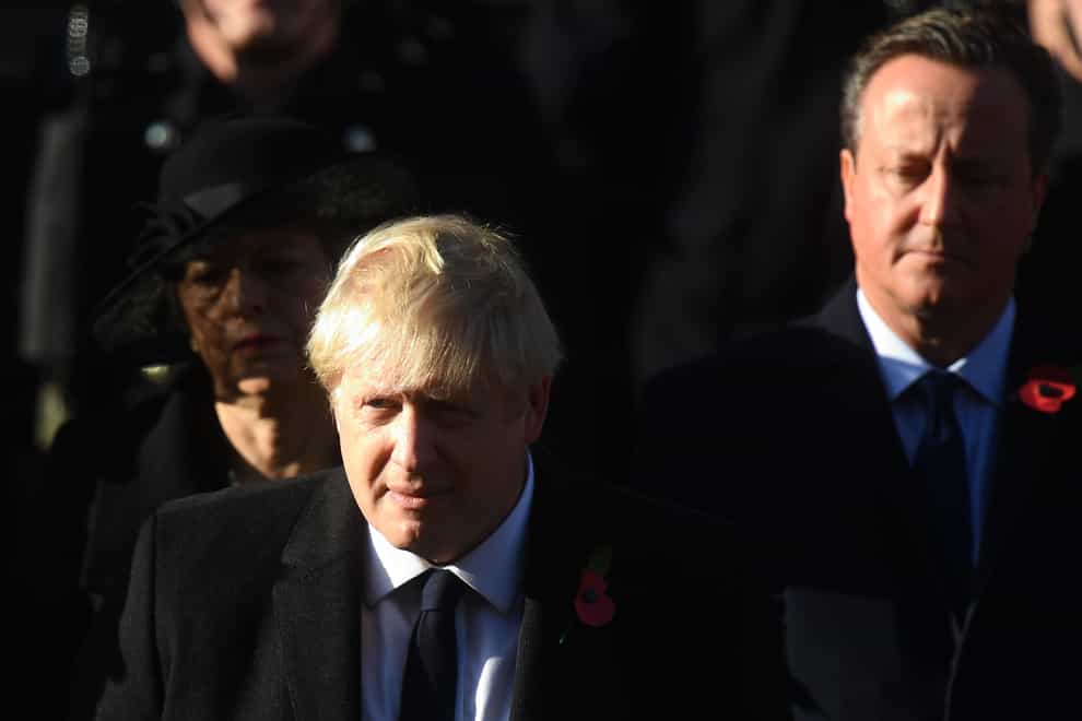 Former prime ministers Boris Johnson and David Cameron are said to have intervened over possible cuts to HS2 (Victoria Jones/PA)