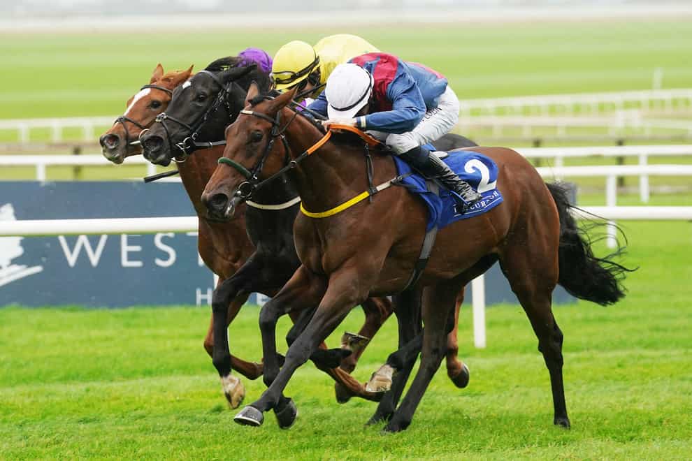 Caught U Looking (right) won the Weld Park Stakes at the Curragh (Brian Lawless/PA)