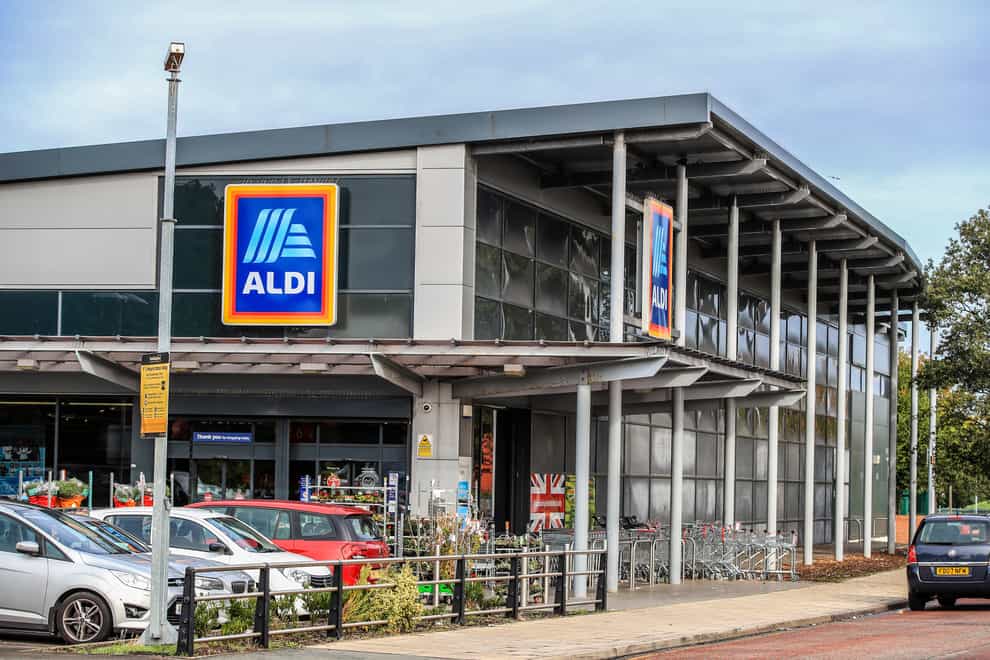 An Aldi store in Marsh Lane Bootle, Liverpool. Aldi has revealed record sales for last year as it said the cost-of-living crisis was still impacting shopping habits (Peter Byrne/PA)