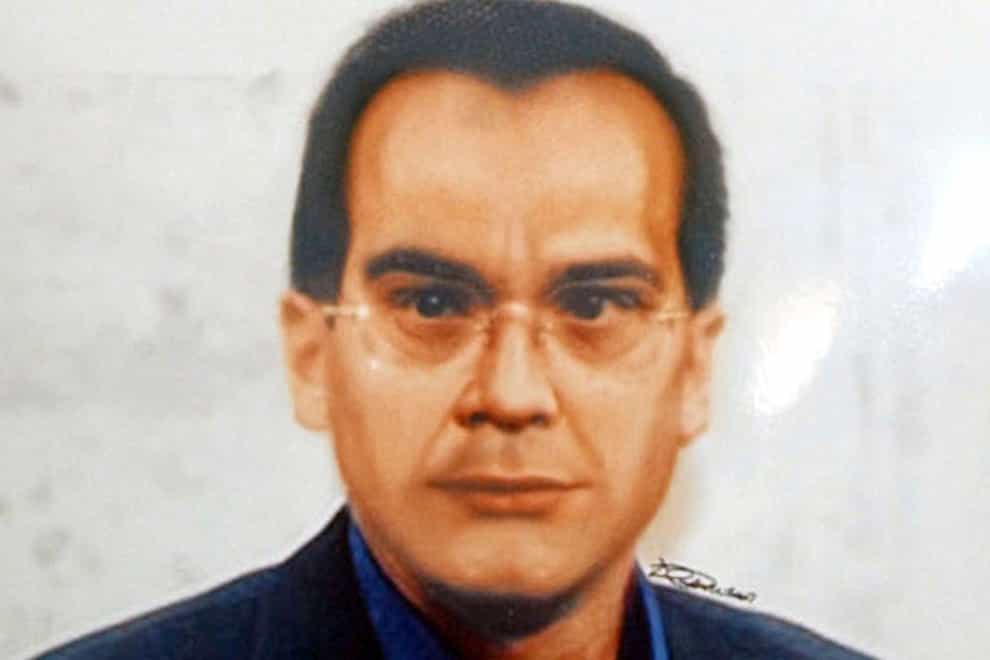 A photo reproduction of a computer-generated image released by Italian police of mafia boss contender Matteo Messina Denaro (Alessandro Fucarini/AP)