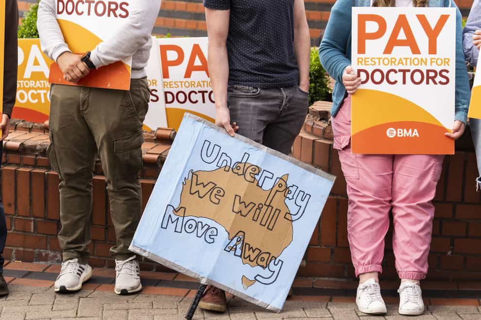 Junior doctors from the British Medical Association have staged walkouts (Danny Lawson/PA)