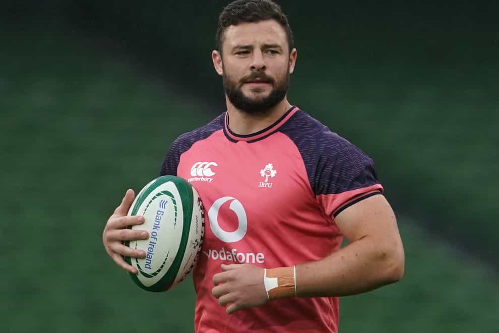 Ireland centre Robbie Henshaw is awaiting his first start at the Rugby World Cup in France (Brian Lawless/PA)