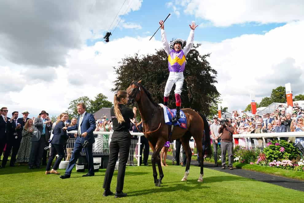 Frankie Dettori could bow out from French racing in style aboard Kinross (Mike Egerton/PA)