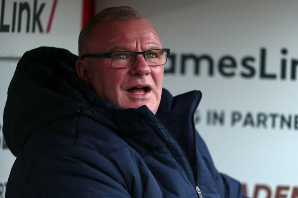 Steve Evans was disappointed with the defeat (George Tewkesbury/PA)