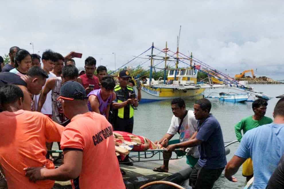 Three people died in the incident (Philippine Coast Guard via AP)
