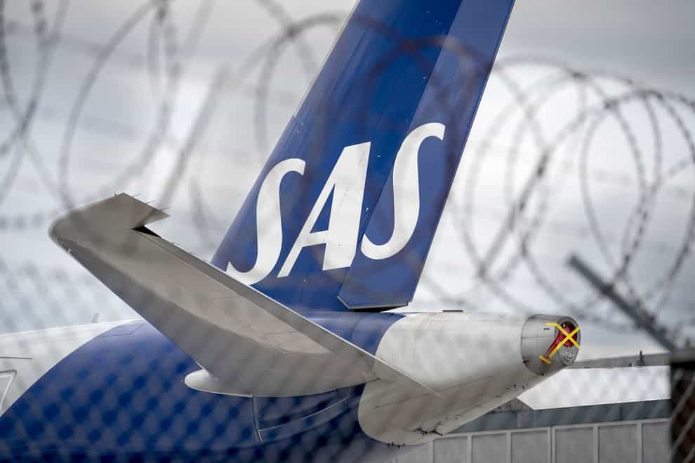 Shares in Scandinavian Airlines dropped more than 90% on Wednesday (Scanpix via AP)