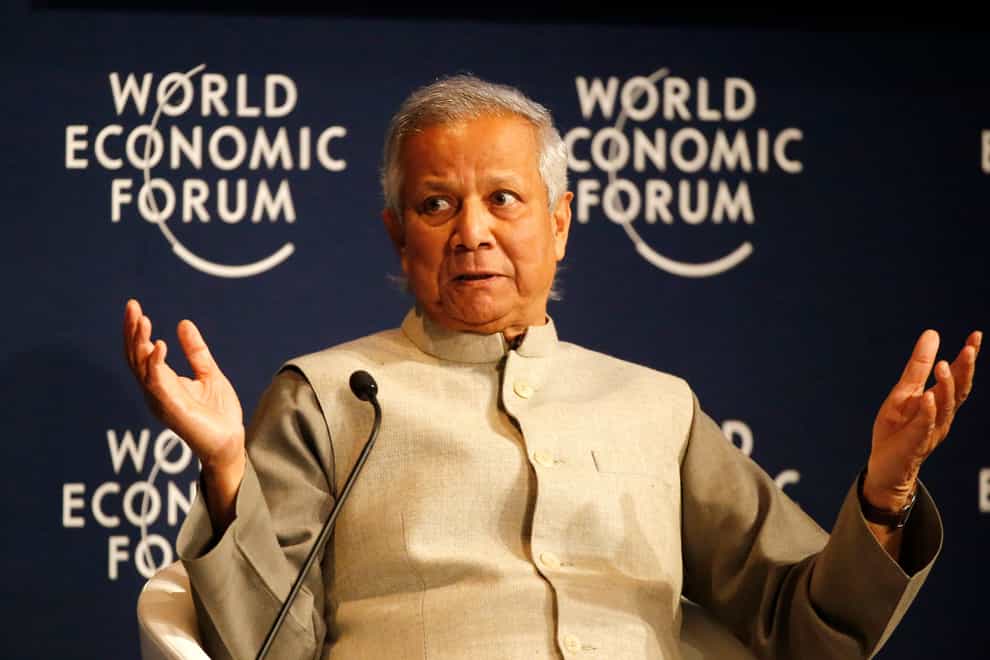 Nobel Peace Laureate Muhammad Yunus (Michel Euler/AP/PA)
