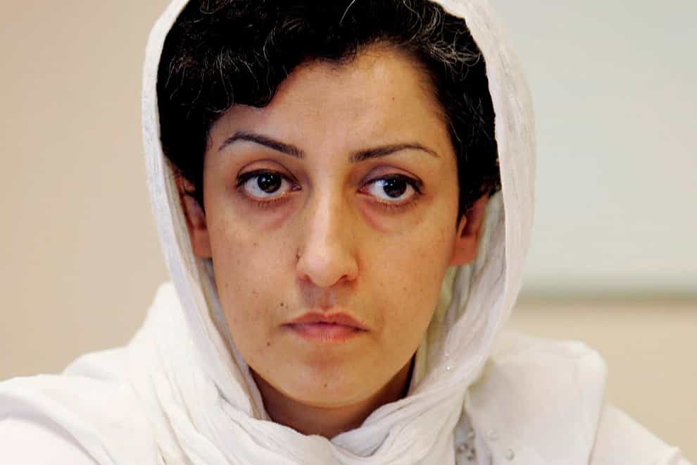 Iranian Narges Mohammadi has been awarded the Nobel Peace Prize (Magali Girardin/Keystone via AP, File)