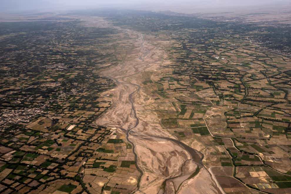 An aerial view of the outskirts of Herat (Rodrigo Abd/AP)